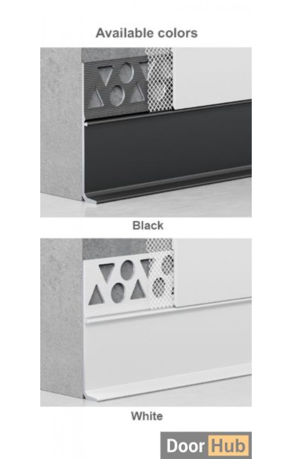 3cm No-Groove Skirting Board | FLL-A-30-A3 Plaster-Free Minimalist Baseboard | DoorHub UAE